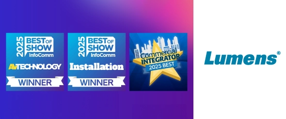 Продукты Lumens с Dante AV-H удостоены наград на InfoComm’25
