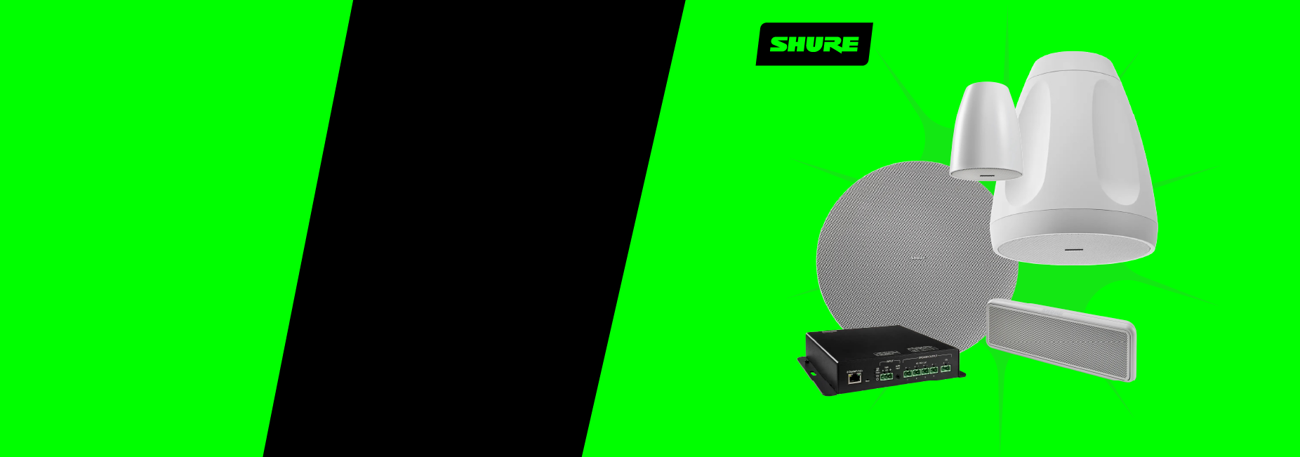 Усилители и громкоговорители Shure