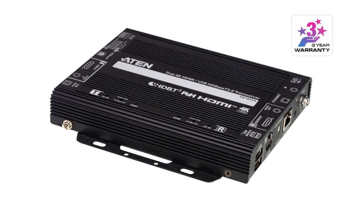 ATEN VE1843A ─ Приёмопередатчик HDMI/USB HDBaseT 3.0