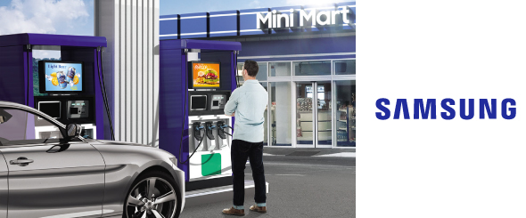 Персонализированная наружная реклама с компактным дисплеем Samsung OH24B 