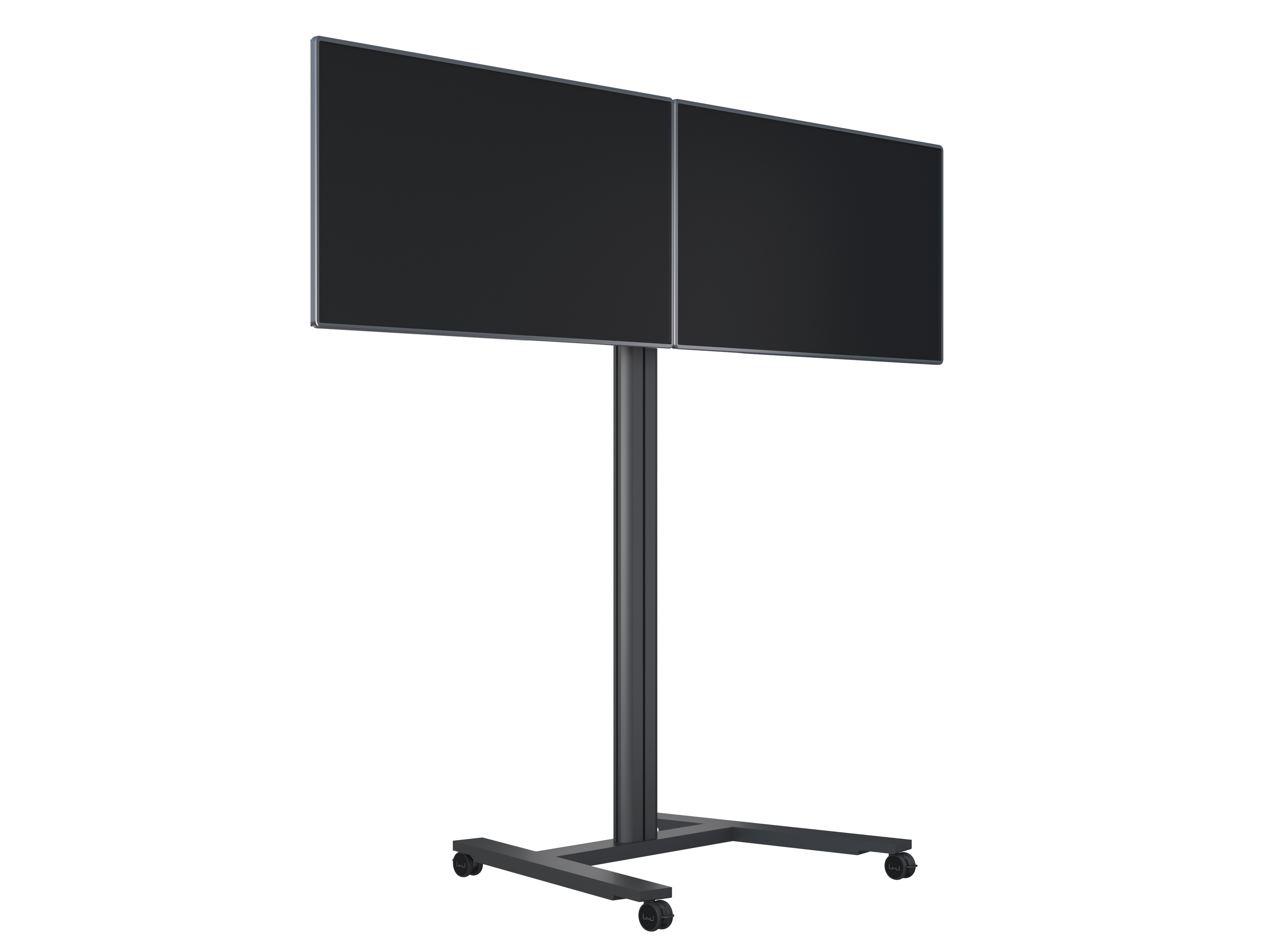 Multibrackets M5358 Мобильная стойка для 2-ух ЖК-панелей 40-60 дюймов-img_01 Multibrackets M5358 Мобильная стойка для 2-ух ЖК-панелей 40-60 дюймов-img_01