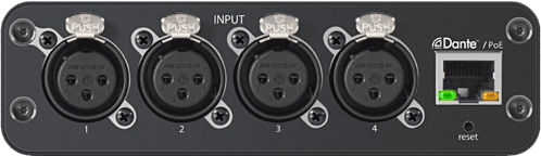 Shure ANI4IN-XLR ─ Сетевой аудиоинтерфейс Dante Mic/Line