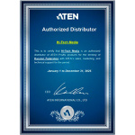  Сертификат авторизованного дистрибьютора Aten 2024