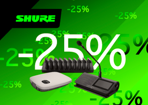 Акция на конференц-систему Shure Microflex Complete Wireless 