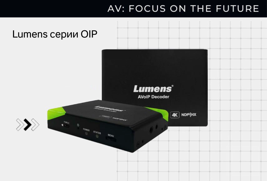 Голосуем за Lumens AV over IP: гибкость и скорость