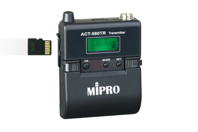 MIPRO представляет цифровой передатчик с функцией записи ACT-580TR, фото-2