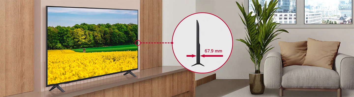 LG UK660H Тонкий корпус — элегантный облик