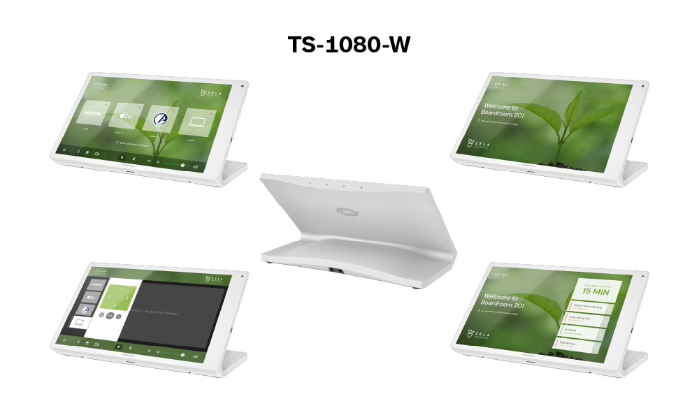 TS-1080-W — настольная сенсорная панель 10,1", белый цвет.