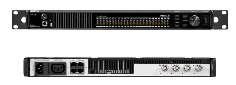 Shure ANX4E — скалируемый многоканальный беспроводной приёмник нового поколения