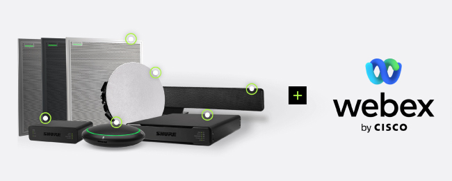 Экосистема Shure Microflex® cтановится первым аудиорешением, вошедшим в программу совместимости Cisco Webex.