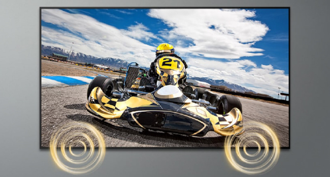 Дисплей LG 110UM5J оснащен двумя динамиками по 10 Вт