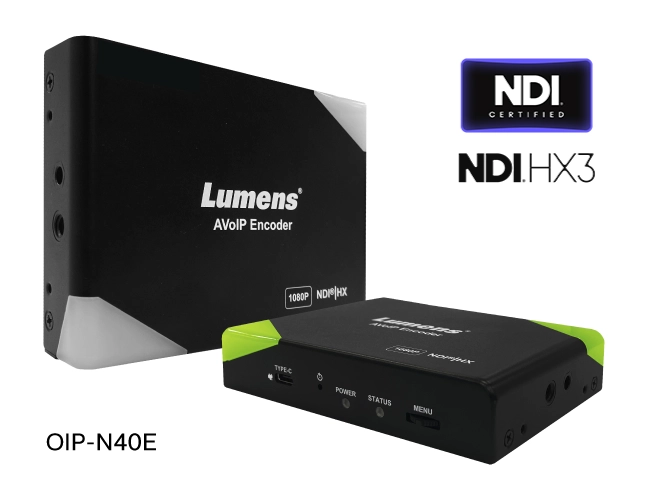OIP-N40E — это HD-кодер видео в ряд популярных потоковых форматов, включая NDI HX3. 