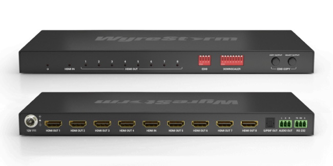 Новинка для розничной торговли: интеллектуальный разветвитель WyreStorm 1:8