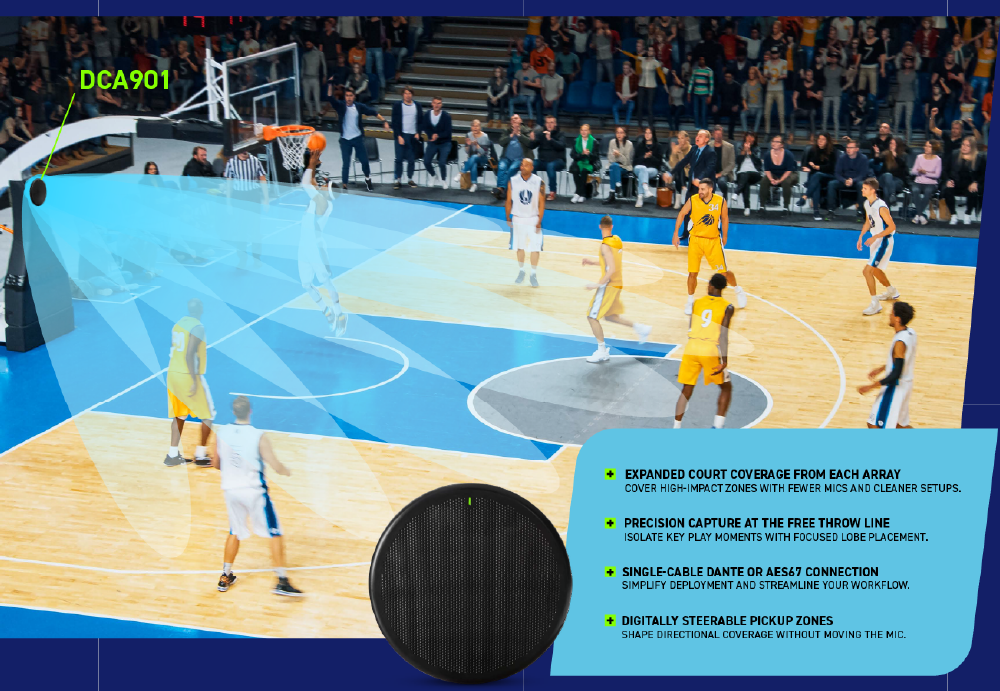 Shure представляет микрофонный массив для вещания и трансляций DCA901, фото-2