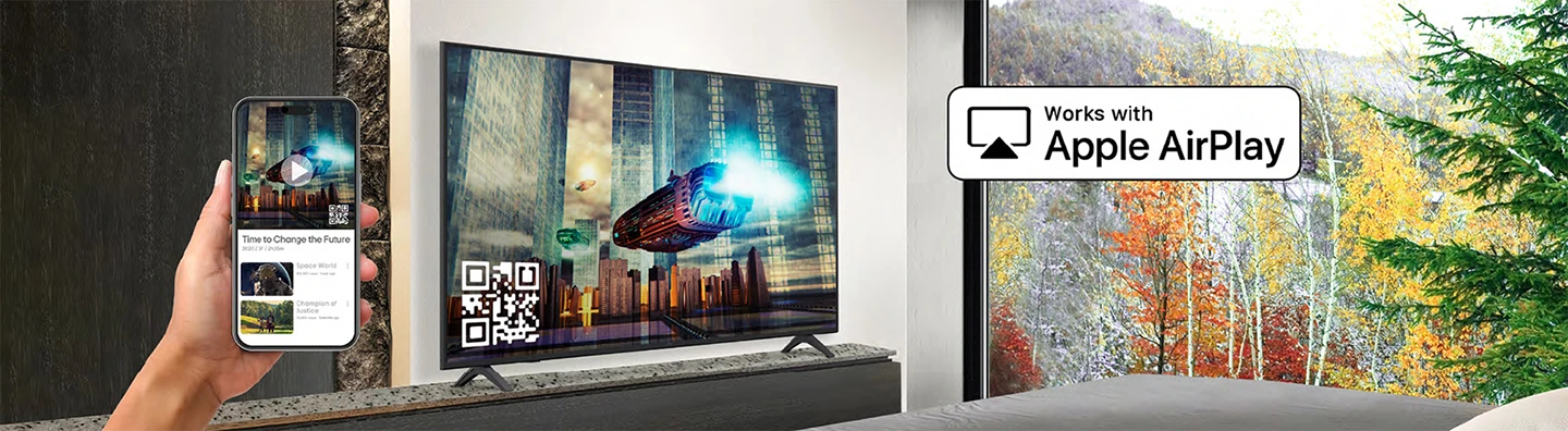 LG UK660H Работает с AirPlay
